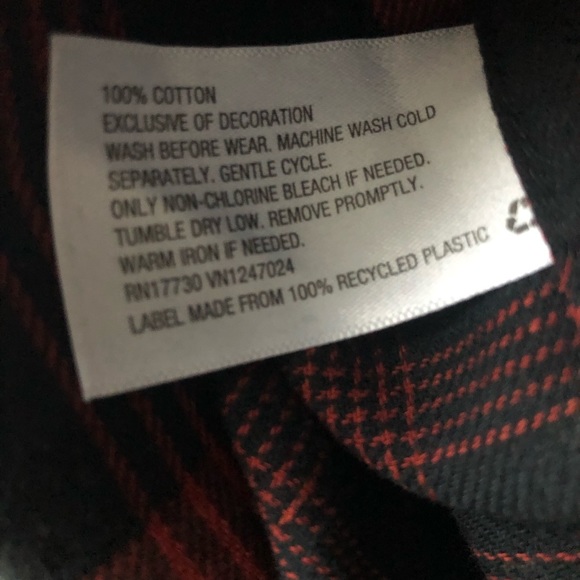 Mossimo Size Small 6/7 plaid snap up collared dress shirt - Picture 5 of 5